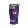World Traveler Purple Tumbler 20oz - Image 4