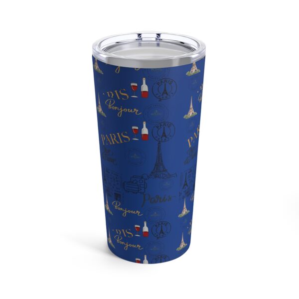 Paris Dark Blue Tumbler 20oz