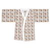 Black Girl Magic White Long Sleeve Kimono Robe - Image 5