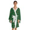 Black Girl Magic Dark Green Long Sleeve Kimono Robe - Image 7