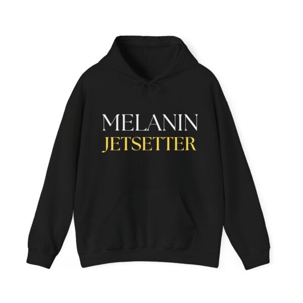 Melanin Jetsetter  Unisex Hoodie - Image 2