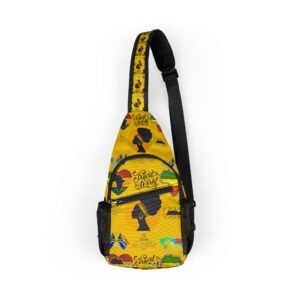 Travel-Inspired Chest Bag with Vibrant African Designs