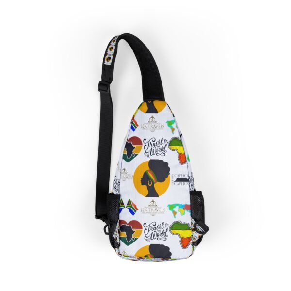 Travel-Inspired Chest Bag with Vibrant African Designs - Image 2