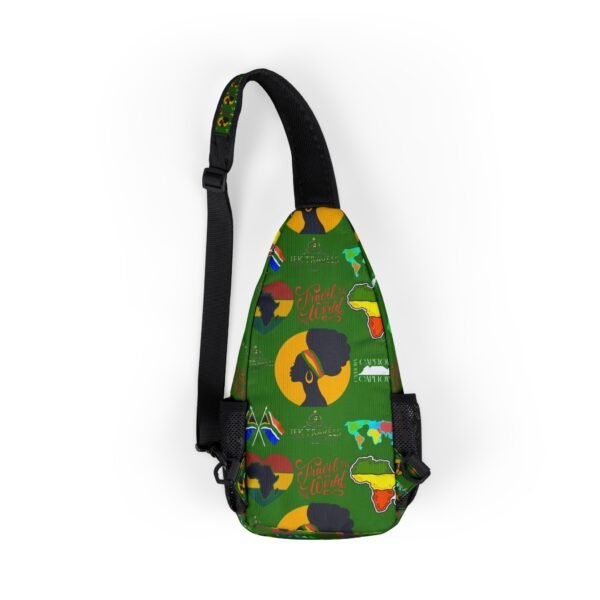Travel-Inspired Chest Bag with Vibrant African Designs - Image 2