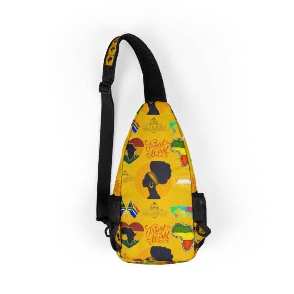 Travel-Inspired Chest Bag with Vibrant African Designs - Image 2
