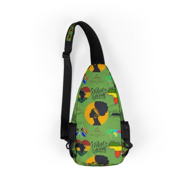 Travel-Inspired Chest Bag with Vibrant African Designs - Image 2