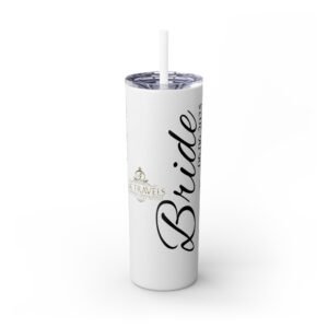 Personalized Bride Tumbler, Wedding Gift, Bridal Party, Custom Drinkware, Engagement Celebration