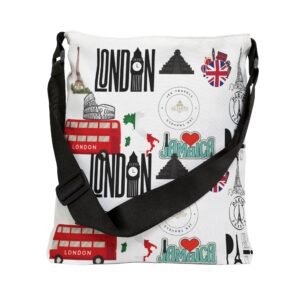 Around The World Adjustable Large Tote Bag