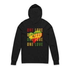 Rasta One Love Unisex Hooded Tee